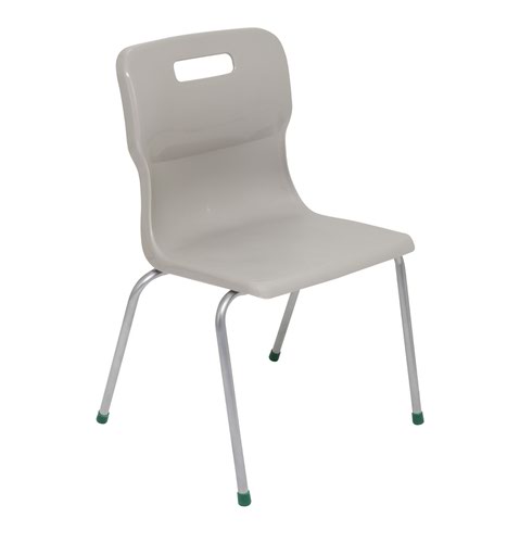 Titan 4 Leg Chair Size 5 - 430mm Seat Height - Grey