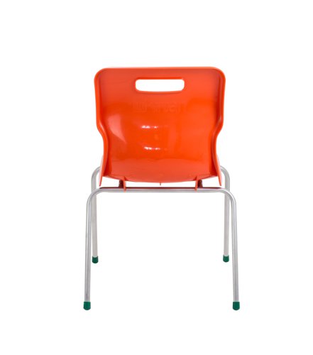 T15-O Titan 4 Leg Chair Size 5 Orange