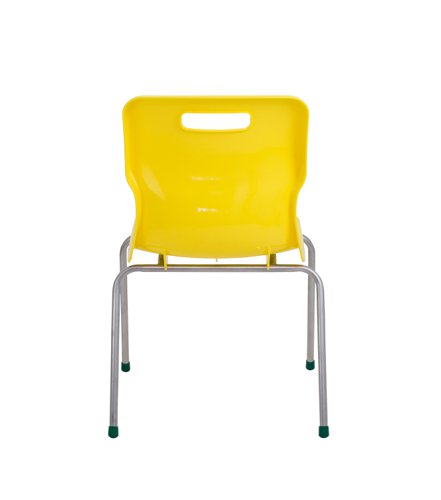 Titan 4 Leg Classroom Chair 497x477x790mm Yellow KF72193 Classroom Seats KF72193