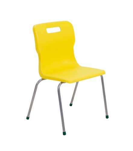 T15-Y Titan 4 Leg Chair Size 5 Yellow
