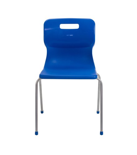 Titan 4 Leg Classroom Chair 497x495x820mm Blue KF72195 KF72195