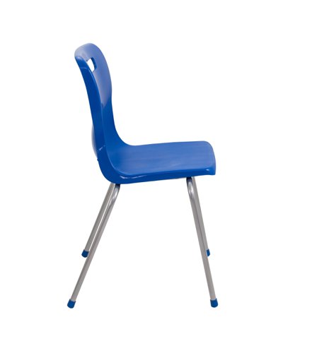 Titan 4 Leg Classroom Chair 497x495x820mm Blue KF72195 KF72195