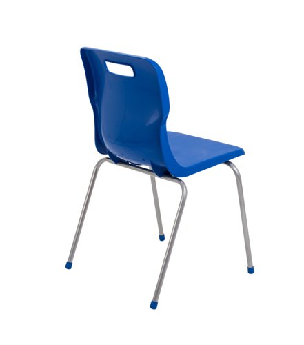 Titan 4 Leg Classroom Chair 497x495x820mm Blue KF72195 KF72195