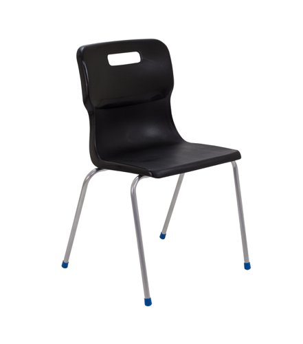 T16-BK | The super strong titan 4 leg chair has been developed solely to withstand the heavy duty, day to day use in a classroom environment and is almost unbreakable. It also features tamper proof fixings and anti-tilt legs.