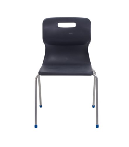 Titan 4 Leg Classroom Chair 497x495x820mm Charcoal KF72197