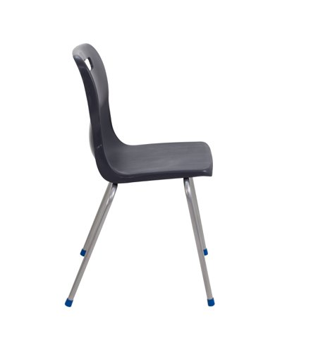 Titan 4 Leg Classroom Chair 497x495x820mm Charcoal KF72197