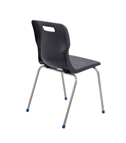 Titan 4 Leg Classroom Chair 497x495x820mm Charcoal KF72197