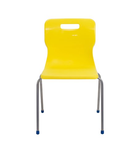 Titan 4 Leg Classroom Chair 497x495x820mm Yellow KF72198