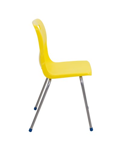 Titan 4 Leg Classroom Chair 497x495x820mm Yellow KF72198