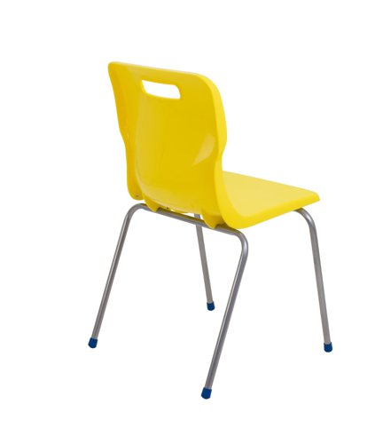 Titan 4 Leg Classroom Chair 497x495x820mm Yellow KF72198