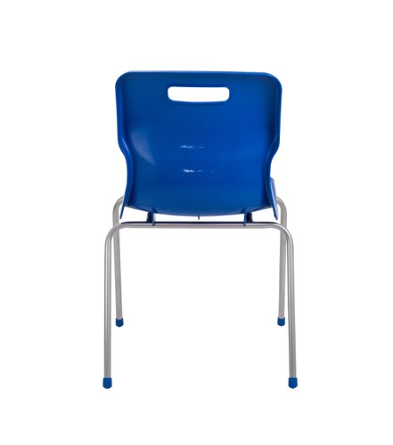 Titan 4 Leg Classroom Chair 497x495x820mm Blue KF72195 - KF72195