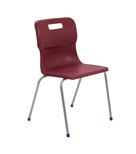 T16-BU Titan 4 Leg Chair Size 6 Burgundy