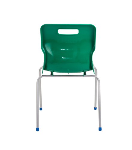 KF72196 | Ideal for classrooms, the Titan chair has a high impact polypropylene shell and an ultra strong tubular steel frame. The chair also features a unique S shaped back and an anti-tilt design for comfort. The Titan 4 Leg Classroom Chair conforms to BS EN1729 parts 1 and 2. This pack contains 1 green chair with a seat height of 460mm.