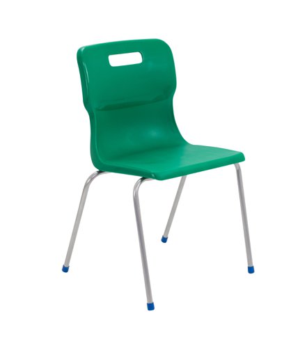 T16-GN Titan 4 Leg Chair Size 6 Green
