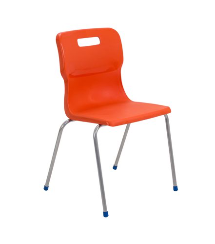 Titan 4 Leg Chair Size 6 - 460mm Seat Height - Orange