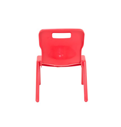 Titan One Piece Classroom Chair 360x320x513mm Red KF78502 - KF78502
