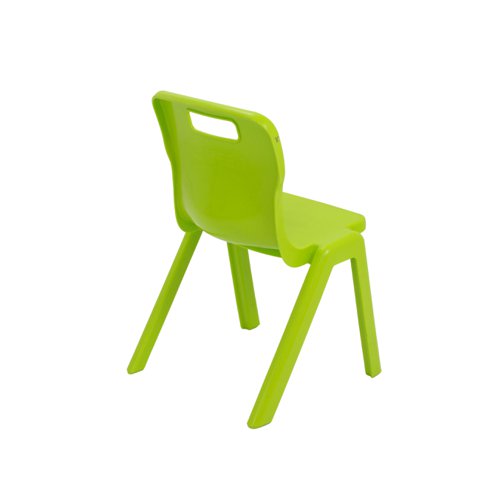 Titan One Piece Classroom Chair Size 2 363x343x563mm Lime KF78512