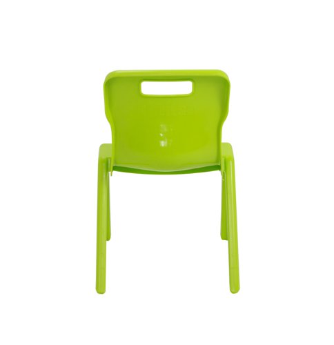 Titan One Piece Classroom Chair 363x343x563mm Lime (Pack of 10) KF78550