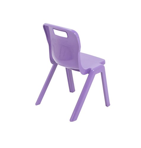 Titan One Piece Classroom Chair Size 2 363x343x563mm Purple KF78510