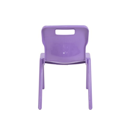 Titan One Piece Classroom Chair Size 2 363x343x563mm Purple KF78510