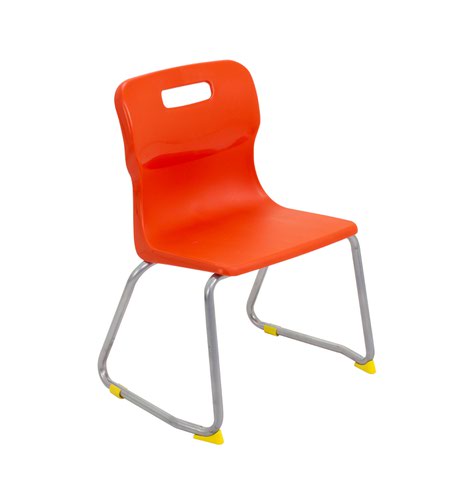 Titan Skid Base Chair Size 3 - 350mm Seat Height - Orange