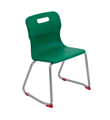 T24-GN Titan Skid Base Chair Size 4 Green
