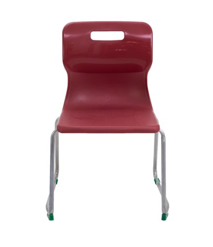 Titan Skid Base Chair Size 5 Burgundy