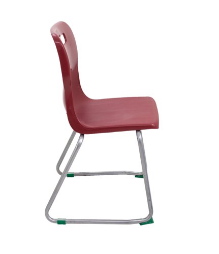 Titan Skid Base Chair Size 5 Burgundy