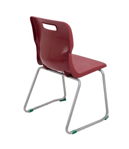 Titan Skid Base Chair Size 5 Burgundy