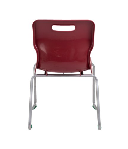 Titan Skid Base Chair Size 5 Burgundy