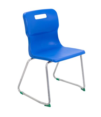 Titan Skid Base Chair Size 5 - 430mm Seat Height - Blue