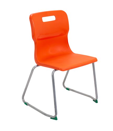 Titan Skid Base Chair Size 5 - 430mm Seat Height - Orange