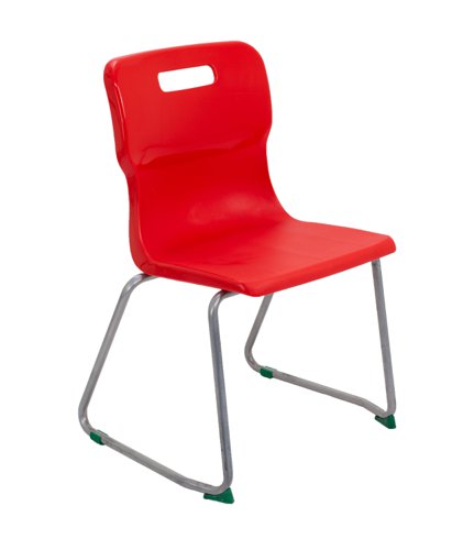Titan Skid Base Chair Size 5 Red Titan