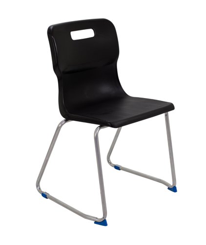 T26-BK Titan Skid Base Chair Size 6 Black