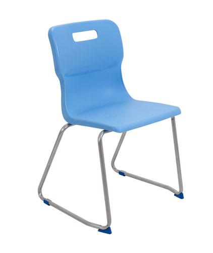 Titan Skid Base Chair Size 6 - 460mm Seat Height - Sky Blue