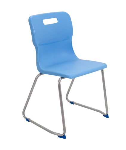Titan Skid Base Chair Size 6 Sky Blue