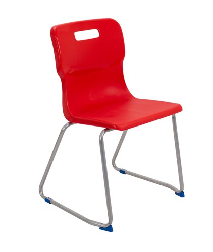 Titan Skid Base Chair Size 6 Red Titan