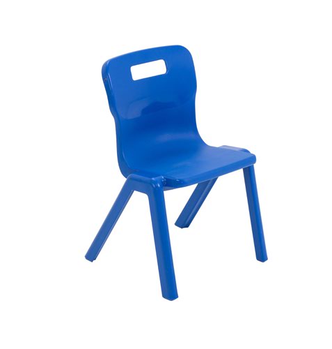 Titan One Piece Classroom Chair 363x343x563mm Blue KF72155 Classroom Seats KF72155
