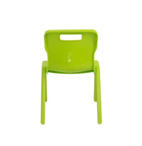Titan One Piece Classroom Chair Size 2 363x343x563mm Lime KF78512