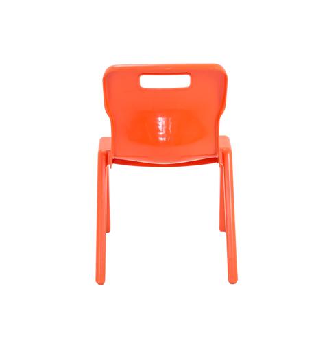 Titan One Piece Classroom Chair Size 2 363x343x563mm Orange KF78511