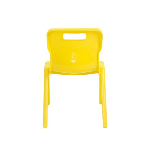 Titan One Piece Classroom Chair 363x343x563mm Yellow KF72158