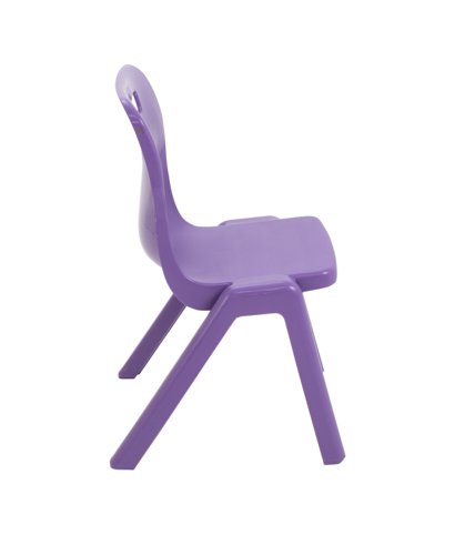 Titan One Piece Classroom Chair 435x384x600mm Purple (Pack of 30) KF78613