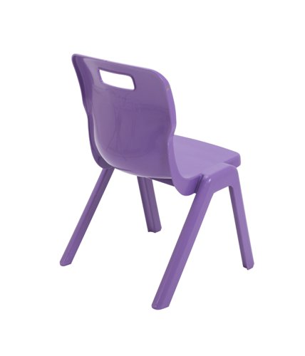 Titan One Piece Classroom Chair 435x384x600mm Purple (Pack of 30) KF78613