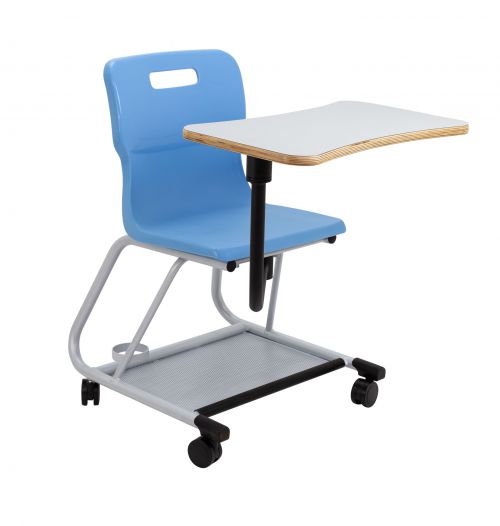 An Teach Chair With Writing Tablet Sky Blue An Teach Chair With Writing Tablet Sky Blue