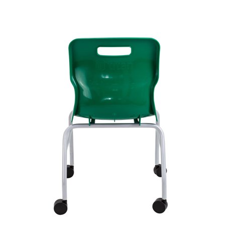 T301-GN Titan Move 4 Leg Chair With Castors Green