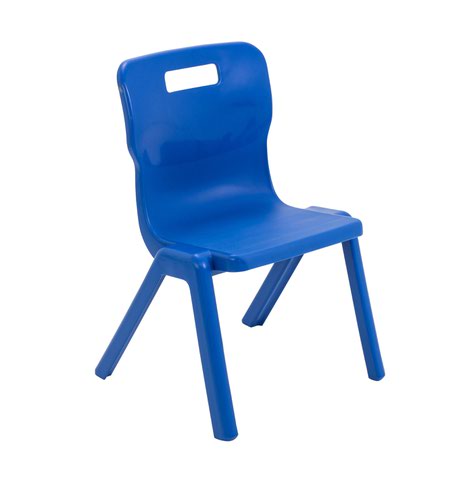 Titan One Piece Classroom Chair 435x384x600mm Blue KF72160