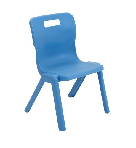Titan One Piece Chair Size 3 - 350mm Seat Height - Sky Blue