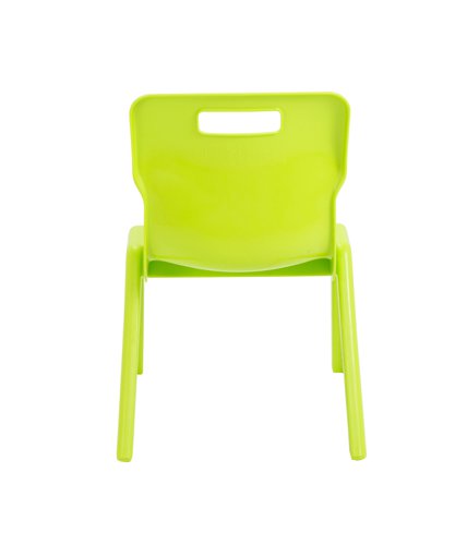Titan One Piece Classroom Chair 435x384x600mm Lime (Pack of 10) KF78558