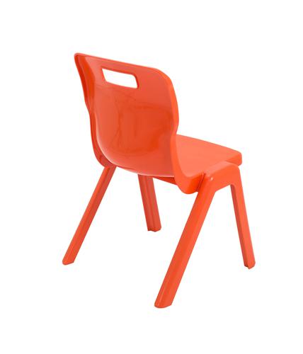 Titan One Piece Classroom Chair 435x384x600mm Orange KF78515