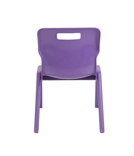 Titan One Piece Classroom Chair 435x384x600mm Purple (Pack of 10) KF78555 Classroom Seats KF78555